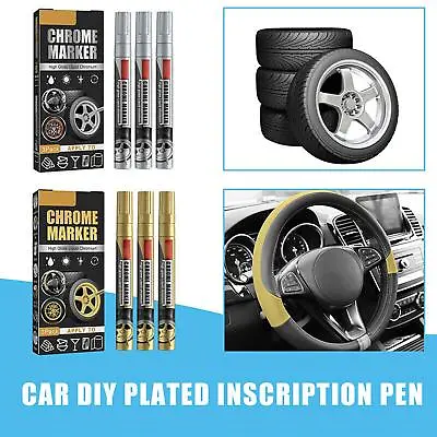 Liquid Mirror Finish Paint Pen Waterproof Art Marker DIY • £3.32