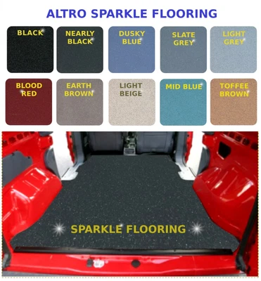 £33.99 • Buy Various Camper Van Sparkle Vinyl - Anti Slip Safety Flooring - Transporter Lino 