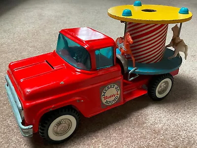 Vintage Buddy L Merry Go Round Pressed Steel Toy Truck Working Condition! • $149.50