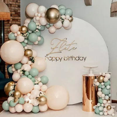 $10.98 • Buy 132pcs Green Blush Balloon Garland Arch Kit Set Birthday Wedding Party Decor