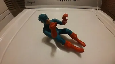 Vintage Marvel Comics Captain America Ideal Toys Stunt Cycle Chopper Figure 1982 • $50