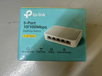 5 Port Network Hub 10/100Mbps Fast Ethernet Switch LAN Splitter Networking (NEW) • £12.99