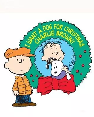 Charlie Brown I Want A Dog For Christmas 8x10 Inch Photo • $10.99