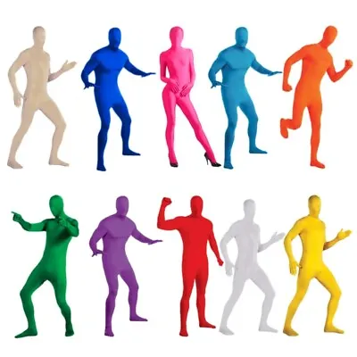 Spandex Suit Full Jumpsuit Adult Men Women Tights Suit Halloween Costumes • £15.72