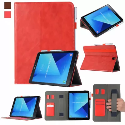 For Samsung Galaxy Tab S4 10.5  Cover Hand Holder PU Leather Case Cover S4 T830 • $14.99