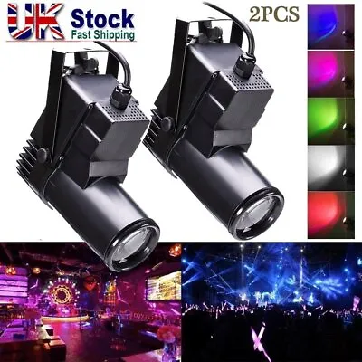 £41.99 • Buy 2X30W RGBW Stage Lighting Spot LED Moving Head DMX512 Disco DJ Party Disco Light