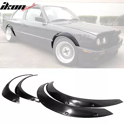 Fits 84-92 BMW E30 3-Series Coupe MDP Style Fender Flares Sanded Wheel Covers PU • $98.99