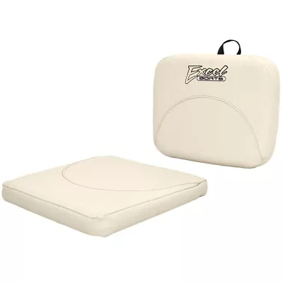 Excel Boat Seat Cushion Set | Vinyl Off White (2 Piece Set) • $108.26