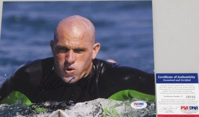 $159 • Buy KELLY SLATER Hand Signed 8'x10' Photo 8 + PSA DNA COA *BUY GENUINE KELLY SLATER*