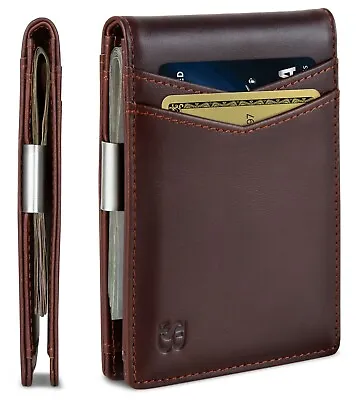 SERMAN BRANDS Money Clip Wallet - Mens Wallets Slim Front Pocket RFID Blocking • $29.95