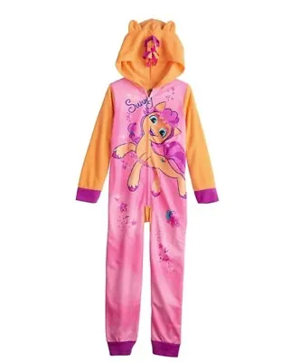 NWT 10 My Little Pony 3d MANE Sunny Rainbow Sleeper Pajamas Birthdays Winter Pj • $21.20