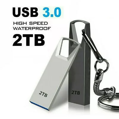 USB 2.0 Flash Drive Disk 2TB Mini Memory Stick Pen High Speed U Disk PC Storage • £5.49