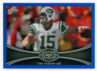 $5 • Buy 2012 Topps Chrome Tim Tebow Blue Refractor #180 #173/199 Jets