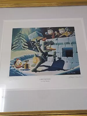 Carl Barks A Hot Defense #390/595 Limited Edition Lithograph Signed Numbered • $575