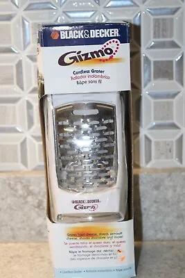 Black & Decker Gizmo Cordless Electric Cheese Grater With 3 Blades GG200 NEW • $24.99
