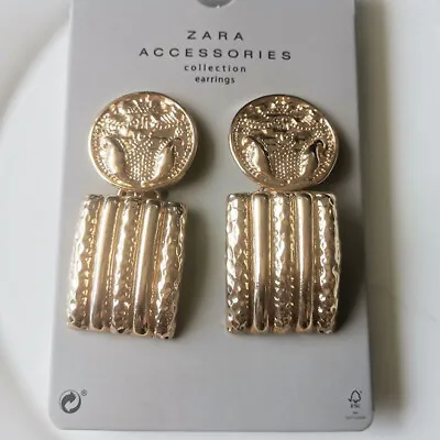 $9.99 • Buy New Zara Huge Drop Statement Earrings Heavy Gift Fashion Women Party Jewelry