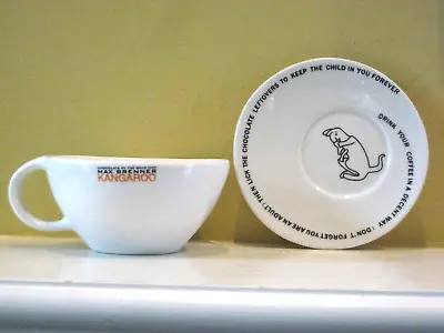 Max Brenner KANGAROO COFFEE AND HOT CHOCOLATE CUP AND SAUCER SET • $14.95