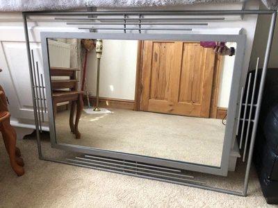 £20 • Buy Lovely Modern Silver Mirror