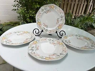 Villeroy & Boch FRUIT GARDEN Germany Vintage Set Of Four (4) Dinner Plates EUC • $24