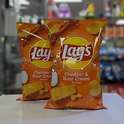 Lays Cheddar & Sour Cream 184g X 2 Bags USA Import • £17.49