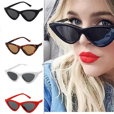 Trendy Retro Cat Eye Sunglass Vintage Sunglasses Women Triangular Sun Glasses • $8.50