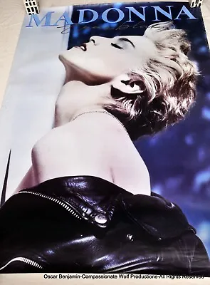 Madonna!  1986 Record Store Promotional Poster!  Very Rare!  38  X 26  • $210