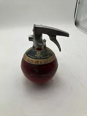 Ansul  Fire Extinguisher Model M 2 1/2 Ball With A Original Wall Bracket • $65