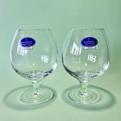2 Crystal Brandy Glasses. Royal Doulton. As New Condition. • $30