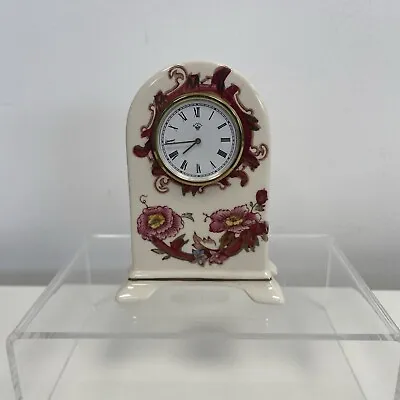 Mason's Miniature Mandalay Red Roman Clock • £20
