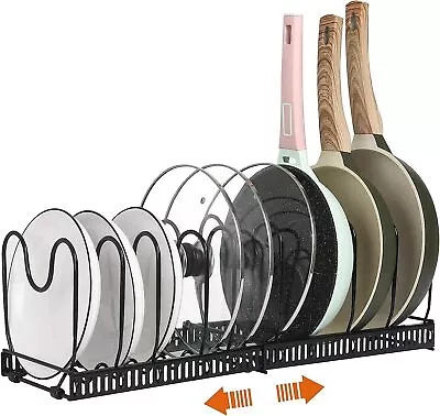 Cabinet Saucepan Pan Lids Plates Storage Rack Holder Cupboard Kitchen Shelves • £9.95