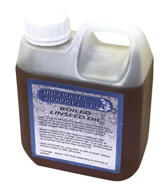 Boiled Linseed Oil - 1 Litre Traditional Wood Treatment Seal/Oil Bare Woods • £14.95