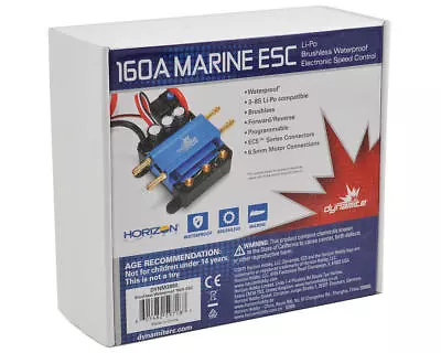 Dynamite 160A 160 AMP Brushless Waterproof Marine RC Boat ESC (3-8S) DYNM3880 • $214.95