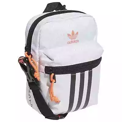 Adidas Crossbody Waist Bag Fanny Pack Belt Festival Utility Pouch White OG • $23.37