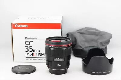 Canon EF 35mm F/1.4 L USM Lens + Hood Near Mint From Japan #7442 • $670