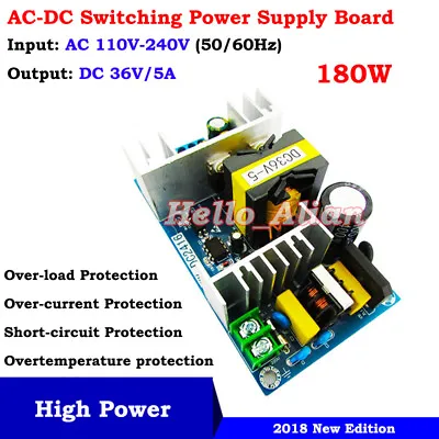 AC-DC Converter AC110V 120V 220V 230V To DC 36V 5A 180W High Power Supply Module • $11.93