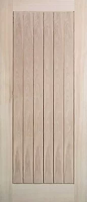 Oak External Door Cottage 45mm Unfinished Ready To Stain Or Paint Various Sizes • £279