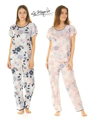 Ladies La Marquise Light Weight Floral Summer T-shirt Pyjama S/xl 55249 • £18.95