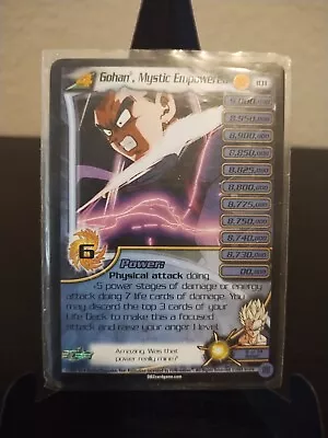 Gohan Mystic Empowered Non Foil Rare LIMITED 101 DBZ TCG DRAGON BALL Z SCORE CCG • $0.99