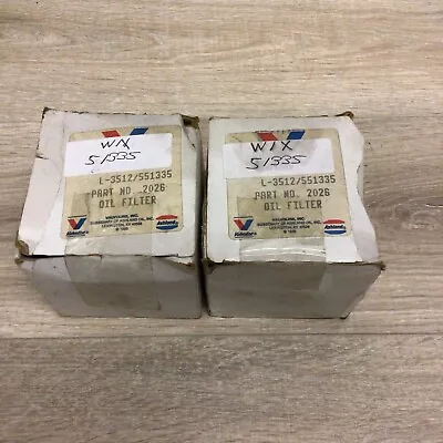 LOT OF 2 Valvoline L-3512 / PH2812A Engine Oil Filter Wix 51335 B38 • $20