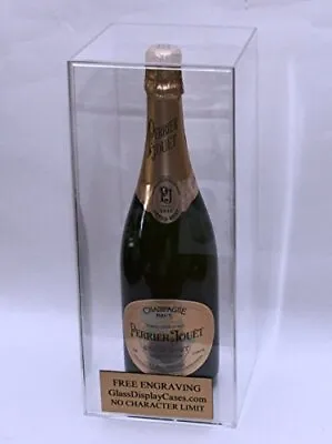 Wine - Champagne - Liquor Bottle Personalized Engraved Acrylic Display Case • £95.96