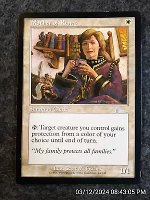 MTG Uncommon Mother Of Runes X 1 SLIGHT PLAY - Urza's Legacy (DS3D1E5) • $4.89