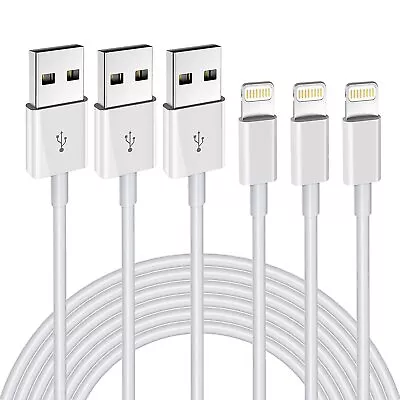 3 Pack Fast Charger Cable Heavy Duty For IPhone 13 12 11 X XR 8 7 Charging Cord • $3.99