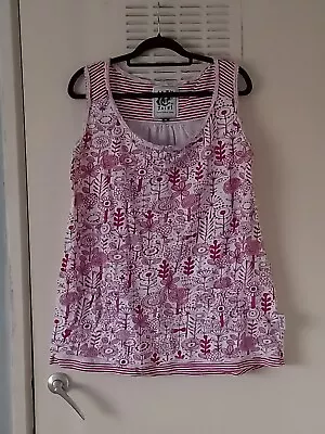 Lazy Jacks Clothing Company 100% Cotton Summer Vest Top Size 16 • £0.99