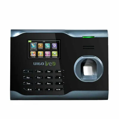 ZKteco U160+ID WiFi TCP/IP Biometric Fingerprint  Access Attendance Time Clock • $133.99