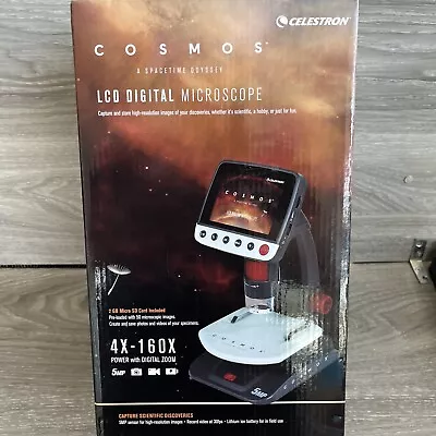 Celestron Cosmos 44362 4x To 160x 5 MP Camera LCD Digital Microscope.*** New** • $110.49