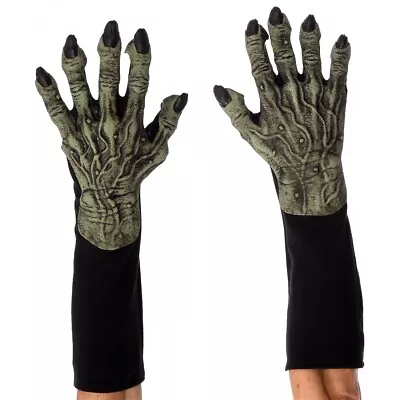 New Short Green Witchl Monster Gloves Costume Accessory Adult Halloween • $25.49