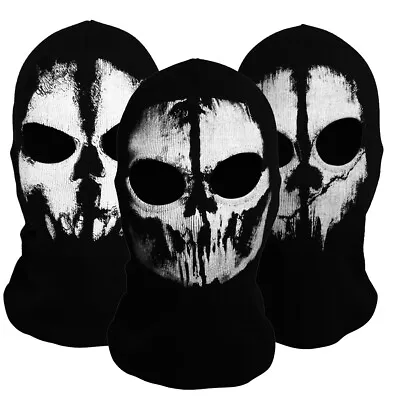 Balaclava Tactical Skeleton Ghost Skull Warm Windproof Halloween Full Face Mask • $5.98