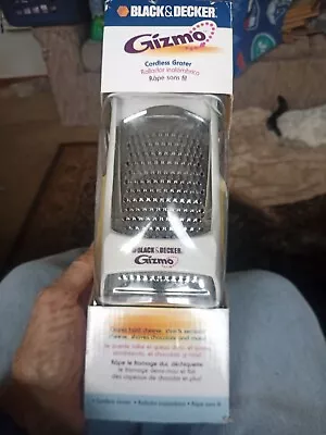 NEW Black & Decker Gizmo Cordless Electric Cheese Grater With 3 Blades GG200 • $35.95