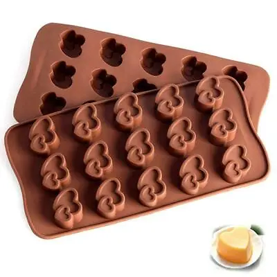 15 Love Hearts Silicone Mould Chocolate Fondant Jelly Ice Cube Mold • £2.57