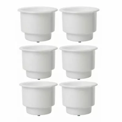 6 Pack Boat Plastic Cup Drink Can Holder With Drain For Marine RV Car Pontoon • $14.39